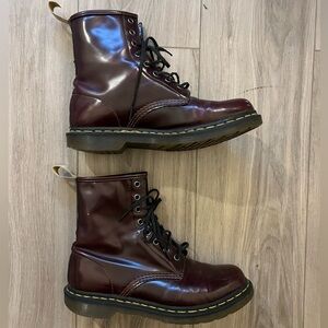 Maroon doc marten’s